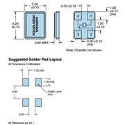 Ecliptek晶振,EA2532XA12-40.000M晶振,無源四腳晶振