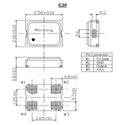 ITTI晶振,C20晶振,C20H20-25.000-15-3.0V晶振