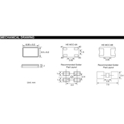 HEC晶振,HE-MCC-6晶振,壓電陶瓷晶振